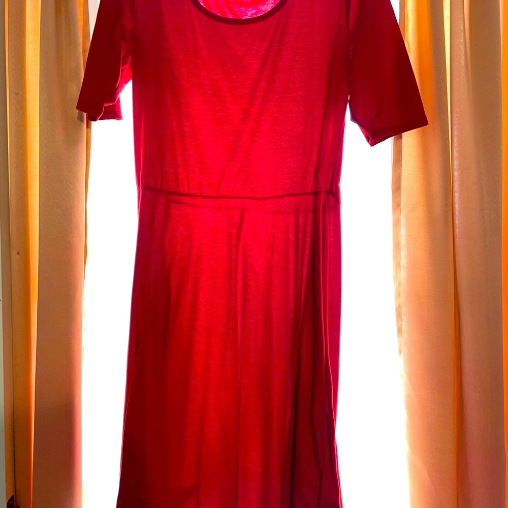 LulaRoe Nicole Size XL RED